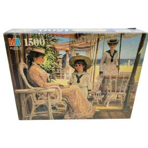 Vintage 1500 Piece Past Impressions Intimate Moment Beach Scene Jigsaw Puzzle